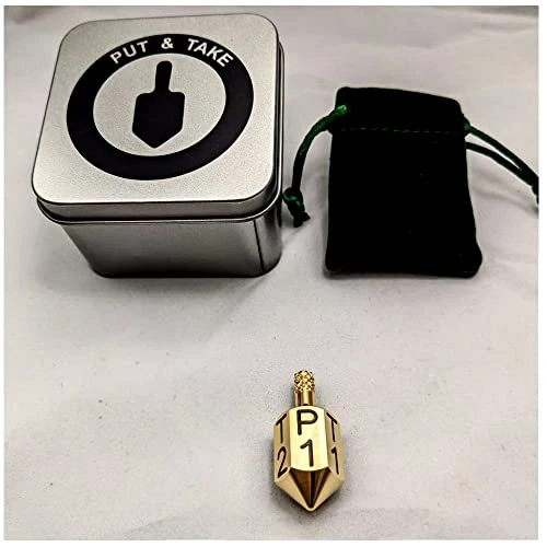 LEGENDARY-YES Put And Take Spinner Solid Brass Spin Dice Game Of Chance Gambling Top Dice Type Game 2 LEGENDARY-YES Put And Take Spinner Solid Brass Spin Dice Game Of Chance Gambling Top Dice Type Game - Image 2