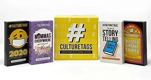 #CultureTags - A Game For People Who Love Hashtags , The Culture , Party Game Set For Family Fun Or Virtual Play , Age 13 Years And Up, Yellow 6 #CultureTags - A Game For People Who Love Hashtags , The Culture , Party Game Set For Family Fun Or Virtual Play , Age 13 Years And Up, Yellow - Image 6