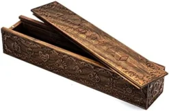 UDIXI Wooden DND Dice Box, Rectangle Wooden Dice Box For Dice Storage, Walnut Dice Box With Slide Lid (Sword) -Classic Board Game Shop 41pGV038DPL. AC