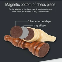 Magnetic Travel Chess Set With Folding Chess Board And Magnetic Chess Pieces Educational Toys Chess Board Game Set For Kids And Adults, 11.4"x11.4"x1" -Classic Board Game Shop 41pOoFdVX1L