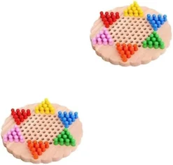 SAFIGLE 1pc Travel Chess Board Toys For Travel Desktop Toys Chess Game For Kids Intelligence Toy For Kids Chinese Draughts Backgammon Set Checkerboard Wooden Pattern China Child -Classic Board Game Shop 41qGxf5yKTL. AC