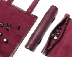 Dice Mat With Storage, 2 In 1 PVC Leather Dice Rolling Tray, Portable DND Dice Game Accessory, Brown -Classic Board Game Shop 41qre3ckrL. AC