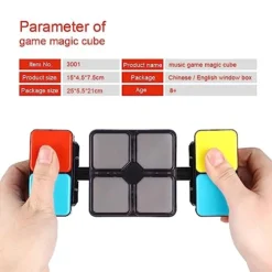 Milageto Electronic Cube Memory Game LED Flashing Cube Memory Game Light Up Memory Game For Kids -Classic Board Game Shop 41s0W5rDtlL 1