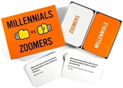 The Imagineering Company Millennials Vs Boomers | Trivia Card Game For Ages Where Smartest Generation Wins | More Than 200 Trivia Question Cards To Test Your Generational IQ (Millennials Vs Boomers) -Classic Board Game Shop 41uNFrT7wL. AC