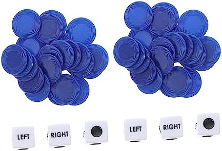 HOLIDYOYO Dice Game Chip 2 Sets Game Dice For Women Classic Center Right Dice Game Dice Set Right Left Center Game Dice Cool Gadgets For Teens Dice Games For Dice Games For Families Chip 8 HOLIDYOYO Dice Game Chip 2 Sets Game Dice For Women Classic Center Right Dice Game Dice Set Right Left Center Game Dice Cool Gadgets For Teens Dice Games For Dice Games For Families Chip - Image 8