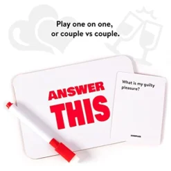 Answer This - Couples - How Well Do You Know Your Partner? - Relationship & Conversation Card Game For Date Night Or A Party - Cool Anniversary & Valentines Gift -Classic Board Game Shop 41wJLGMu2zL