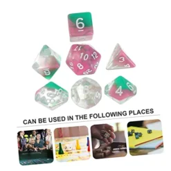 Polyhedral Dice 21 Pcs Faceted Dice Acrylic Dice Set Bar Dice Set Casino Dice Set Mini Mini Toys Red Suits Game Dice Number Dice Polyhedron Dice Acrylic Bead D6 Bulk Mini Table -Classic Board Game Shop 41xW7g8SJaL