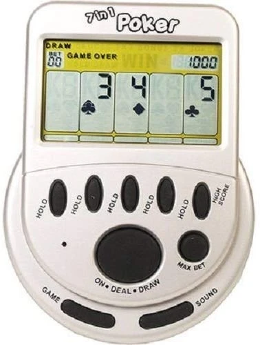 Handheld Games For Adults Gift Pack- Includes Mega Screen Solitaire Handheld Game And 7 In 1 Electronic Poker Games 4 Handheld Games For Adults Gift Pack- Includes Mega Screen Solitaire Handheld Game And 7 In 1 Electronic Poker Games - Image 4