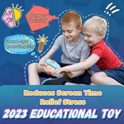 Zetawatt Quick Push Game For Kids 8-12,Pop Sensory Fidget Toys For Kids 6-12,Birthday Gifts For Boys And Girls - Light Blue