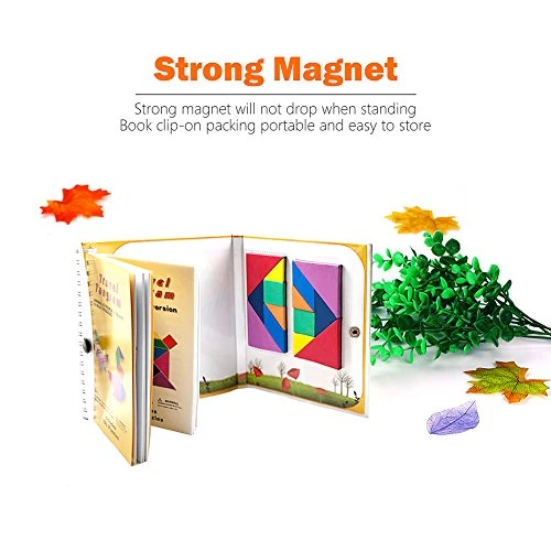 Travel Tangram Puzzle - Magnetic Pattern Block Book Road Trip Game Jigsaw Shape For Kids Toddlers Challenge IQ Educational Toy Gift Brain Teasers 360 Patterns【2 Set Of Tangrams】 2 Travel Tangram Puzzle - Magnetic Pattern Block Book Road Trip Game Jigsaw Shape For Kids Toddlers Challenge IQ Educational Toy Gift Brain Teasers 360 Patterns【2 Set Of Tangrams】 - Image 2