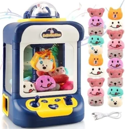YOTOY Mini Claw Machine For Kids - Arcade Claw Game Machine, 20 Mini Plush Toys, Music And Light, Party Birthday Toys Gifts For Kids, Girls, Boys Age 3 4 5 6 7 8 Years Old -Classic Board Game Shop 5115fpg 9nL. AC