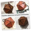 INOOMP Dice Storage Bag Dice Pouch For Board Game Drawstring Dice Bag Dice Bag For LARP Dice Case Dice Collection Bag Game Dice Pouch D20 Leather Jewelry Toy Bag Dice Bag For Dice