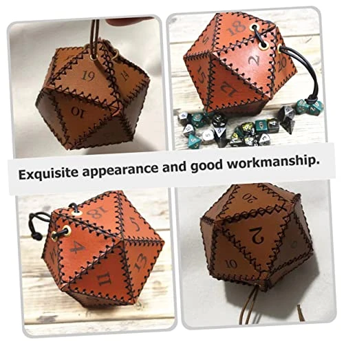 INOOMP Dice Storage Bag Dice Pouch For Board Game Drawstring Dice Bag Dice Bag For LARP Dice Case Dice Collection Bag Game Dice Pouch D20 Leather Jewelry Toy Bag Dice Bag For Dice 1 INOOMP Dice Storage Bag Dice Pouch For Board Game Drawstring Dice Bag Dice Bag For LARP Dice Case Dice Collection Bag Game Dice Pouch D20 Leather Jewelry Toy Bag Dice Bag For Dice