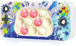 Pop Toys For Kids Adults, Electronic Fidget Light-up Sensory Games Travel Handheld Game Bubble Birthday Gifts For Age 8 9 10-12-18 Year Old Girl Boys (Blue) -Classic Board Game Shop 511hDbWzQDL. AC