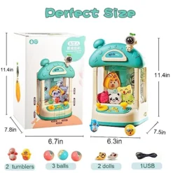 Claw Machine With Lights,Mini Claw Machine Toys,Electric Candy Machine With Toys&Accessories,Arcade Games Machines,Vending Machine,Adjustable Sound And Music,Exciting Play，Birthday Easter Gifts -Classic Board Game Shop 511nMIYLdOL