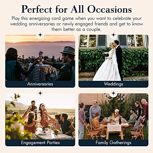 Live Deeply - Engaged Engagement Card Game, Fun Card Games For 4 Or More Players, For Picnics, Engagement Parties And More, Bridal Shower Games, Bridal Or Engagement Gift, 60 Conversation Cards 4 Live Deeply - Engaged Engagement Card Game, Fun Card Games For 4 Or More Players, For Picnics, Engagement Parties And More, Bridal Shower Games, Bridal Or Engagement Gift, 60 Conversation Cards - Image 4