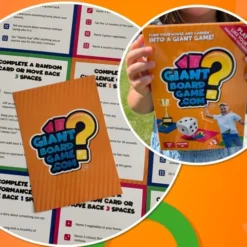 The Social Store Giant Outdoor Games For Kids 6-8 - Educational Card Game For Kids 5-7 With Jumbo Dice - | 250 Fun Challenges | Quick Set Up | Lawn & Floor | - Learning Board Trivia For Toddlers 4-8 -Classic Board Game Shop 512n7mcvxXL