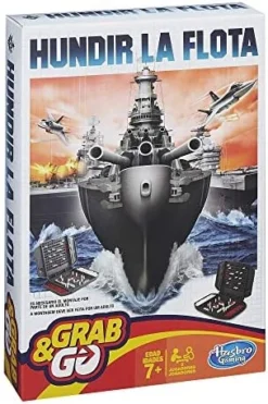 Hasbro Gaming – Sink The Fleet, Travel Game (B09951750) [May Not Be In English] Spanish/Portuguese Version Multicoloured -Classic Board Game Shop 514v3dHaR3L. AC