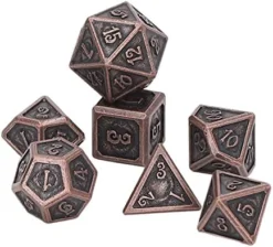 Dice Set, Metal Dice RPG Beautiful Rolling Solid For Tabletop (Type 1) -Classic Board Game Shop 515wXRv59fL. AC