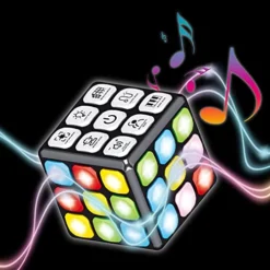 Light Up Cube Toy – Puzzle Game Machine-Memory Games For Kids Boys & Girls Ages 6 7 8 9 10-12 Years Old And Up – Holiday Or Birthday Gift Idea For Kids Teens – Top Travel Game (3x3x3 In)