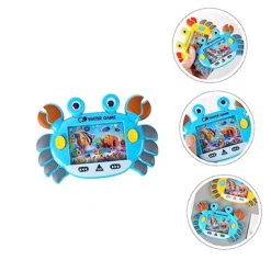 Water Ring Game Handheld 4pcs Crab Circle Water Machine Toys Kids Mini Toys Kids Playset Water Game Handheld Mini Retro Pastime Water Toss Toys Child -Classic Board Game Shop 51798k9aHAL