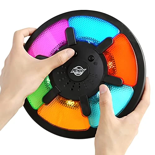 BETTERLINE Light-Up Memory Game With Sounds - Electronic 6 Sequence Handheld Classic Brain Toy For Boys, Girls & Adults, Lightweight, Portable Gift For Kids 1 BETTERLINE Light-Up Memory Game With Sounds - Electronic 6 Sequence Handheld Classic Brain Toy For Boys, Girls & Adults, Lightweight, Portable Gift For Kids
