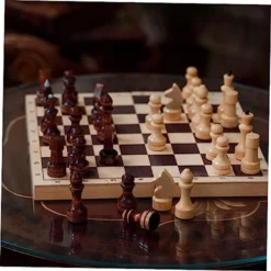 SAFIGLE 1 Set Magnetic Chess Folding Chess Toy Chess Checkers Puzzle Magnetic Chess Chinese Checkers Magnetic Toys For Kids Large Chess Board Folding Magnetic Chess Wooden Chess Plaything 9 SAFIGLE 1 Set Magnetic Chess Folding Chess Toy Chess Checkers Puzzle Magnetic Chess Chinese Checkers Magnetic Toys For Kids Large Chess Board Folding Magnetic Chess Wooden Chess Plaything -Classic Board Game Shop 517BbSPmnaL