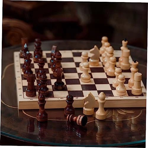 SAFIGLE 1 Set Magnetic Chess Folding Chess Toy Chess Checkers Puzzle Magnetic Chess Chinese Checkers Magnetic Toys For Kids Large Chess Board Folding Magnetic Chess Wooden Chess Plaything 5 SAFIGLE 1 Set Magnetic Chess Folding Chess Toy Chess Checkers Puzzle Magnetic Chess Chinese Checkers Magnetic Toys For Kids Large Chess Board Folding Magnetic Chess Wooden Chess Plaything - Image 5