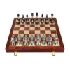 XXZY Chess Set Handmade Wooden Chess Game Special International Chess High-end Gift Box Set Folding Ornaments Excellent Travel Toys (Color : A)