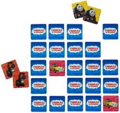 Mattel Games Fisher-Price Make-A-Match Card Game With Thomas & Friends Theme, Multi-Level Rummy Style Play, Matching Colors, Pictures & Shapes, 56 Cards For 2 To 4 Players, Gift For Kids Ages 3 Years & Older -Classic Board Game Shop 51ByVTUvp5L