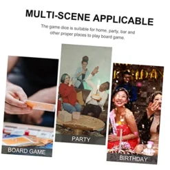 SAFIGLE 100pcs Desktop Accessories Role Playing Dice Red White Dice Game Dice Drinking Dice Party Digit Dices Big Dice Party Accessories Game Props Gift Card Christmas Child -Classic Board Game Shop 51CWxy8XpNL