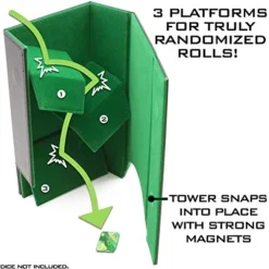 CASEMATIX Portable Dice Tower And Tray Set With Non-Scratch Felt Interior - Folding 8" Auto Dice Roller Dice Rolling Tower ForRandom Dice Rolling With Board Games, D&D And RPGs 10 CASEMATIX Portable Dice Tower And Tray Set With Non-Scratch Felt Interior - Folding 8" Auto Dice Roller Dice Rolling Tower ForRandom Dice Rolling With Board Games, D&D And RPGs -Classic Board Game Shop 51DhuGN8hjL