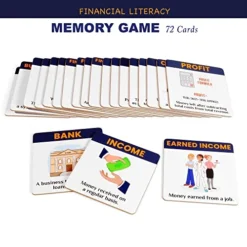 Financial Literacy Memory Matching Game, Fun And Educational Game For Children And Families, Financial Literacy Flashcards For Kids And Beginners -Classic Board Game Shop 51DikOzXR0L