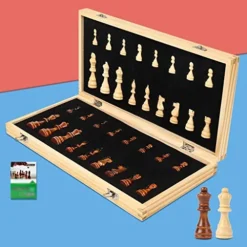 Chess Game Solid Wood Magnetic Travel Chess Set With Folding Chess Board Educational Toys For Kids And Adults International Chess Gift (Size : X-Large) 12 Chess Game Solid Wood Magnetic Travel Chess Set With Folding Chess Board Educational Toys For Kids And Adults International Chess Gift (Size : X-Large) -Classic Board Game Shop 51EHwDPg9jL