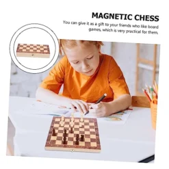 SAFIGLE 1 Set Magnetic Chess Folding Chess Toy Chess Checkers Puzzle Magnetic Chess Chinese Checkers Magnetic Toys For Kids Large Chess Board Folding Magnetic Chess Wooden Chess Plaything 8 SAFIGLE 1 Set Magnetic Chess Folding Chess Toy Chess Checkers Puzzle Magnetic Chess Chinese Checkers Magnetic Toys For Kids Large Chess Board Folding Magnetic Chess Wooden Chess Plaything -Classic Board Game Shop 51Ednj1VYYL