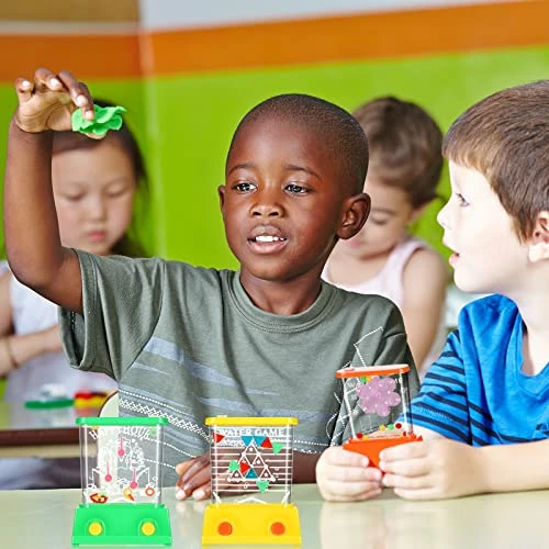 32 Pcs Handheld Water Game Arcade Water Ring Mini Basketball Flower Toss Rings Handheld Fish Water Game 90s Toys Mini Fun Retro Pastime For Party Travel Stocking Without Water 4 Styles (Fresh Color) 4 32 Pcs Handheld Water Game Arcade Water Ring Mini Basketball Flower Toss Rings Handheld Fish Water Game 90s Toys Mini Fun Retro Pastime For Party Travel Stocking Without Water 4 Styles (Fresh Color) - Image 4