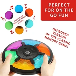 BETTERLINE Light-Up Memory Game With Sounds - Electronic 6 Sequence Handheld Classic Brain Toy For Boys, Girls & Adults, Lightweight, Portable Gift For Kids 9 BETTERLINE Light-Up Memory Game With Sounds - Electronic 6 Sequence Handheld Classic Brain Toy For Boys, Girls & Adults, Lightweight, Portable Gift For Kids -Classic Board Game Shop 51G572EAdvS