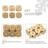 FOMIYES 6pcs Pub Golden Portable Game Props Scary Boyfriend Simple Craft Small Casino Dices Dice Novelty Toys Board Accessories Brass Entertainment Corner Table Role Square Poker