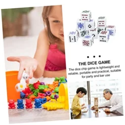 Alasum Birthday Party Games Couples Gifts 32 Pcs Poker Dice Liars Dice Interesting Dice Set Dice Props Funny Game Chips Acrylic Party Supplies Liars Dice Game Couple Gifts White Outfit -Classic Board Game Shop 51Gl2WRjCgL