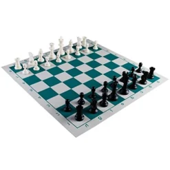 AMEROUS Chess Set 17" X 17" Roll-up Travel Chess In Carry Tube With Shoulder Strap Easy To Carry For Beginner And Kids -Classic Board Game Shop 51IeYXF1xXL