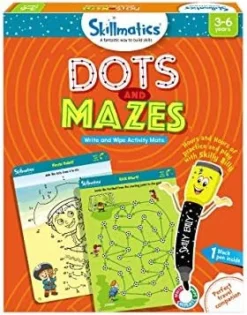 Skillmatics Educational Game - Boredom Buster, Reusable Activity Mats With Dry Erase Marker, Gifts, Travel Toy, Ages 3 To 6 -Classic Board Game Shop 51K2UTbhomL. AC