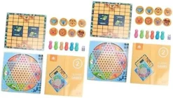 SAFIGLE 2 Sets Chess Flying Toy Kids Travel Toys Wooden Toys For Infants China 2 In 1 Flight Ladder Parent-Child Toy Wooden Beads Chinese Chess Game Set Chess Playing Game Ludo Travel -Classic Board Game Shop 51K3xLeLVaL. AC