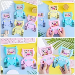 Toyvian 8 Pcs Handheld Water Water Ring Toss Toys Handheld Water Ring Game Water Ring Game Handheld Games Robot Shape -Classic Board Game Shop 51KWFIqoKWL