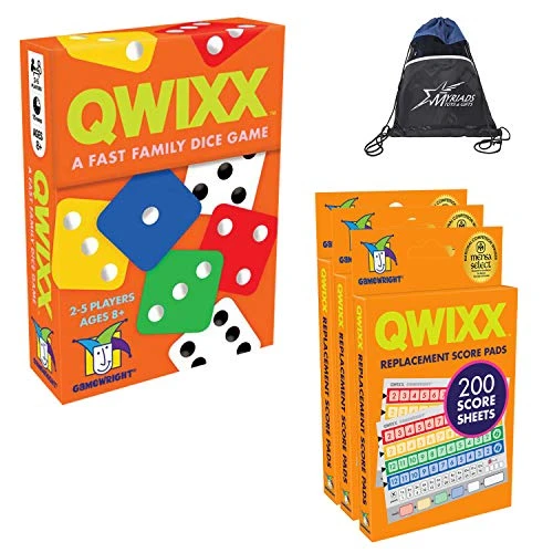 Qwixx With 600 Replacement Score Pads 1 Qwixx With 600 Replacement Score Pads