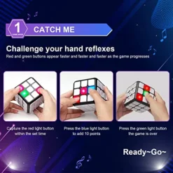 Flashing Cube Electronic Memory & Brain Game, RCPLAGA 7-in-1 Handheld Game For Kids, Smart Music Game Cube For Kids Boys And Girls, Fun Gift Toy For Kids Ages 6-12 Years Old -Classic Board Game Shop 51LAy02xyOL