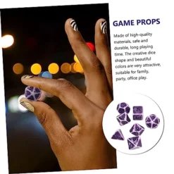 Alasum 3 Sets 7pcs Vintage Faceted Dice Pub Dice Toys Number Dice Dice Vintage Toys Role Playing Dice Toys In Bulk Polyhedron Dices Party Supplies Funny Dice Game Props Purple Mini -Classic Board Game Shop 51LH5ED9j3L