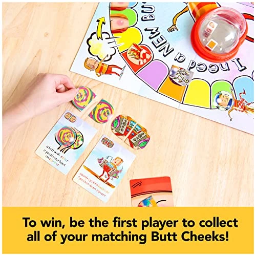 I Need A New Butt! The Game, Based On The Book With Butt Popper And Butt Cheek Tiles Fun Game For Family Game Night, For Kids Ages 5 And Up 5 I Need A New Butt! The Game, Based On The Book With Butt Popper And Butt Cheek Tiles Fun Game For Family Game Night, For Kids Ages 5 And Up - Image 5
