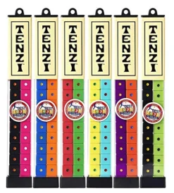 TENZI Dice Party Game - A Fun, Fast Frenzy For The Whole Family - 4 Sets Of 10 Colored Dice With Storage Tube - Colors May Vary -Classic Board Game Shop 51LuoiyNpaL