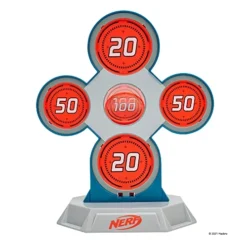 NERF Elite 5-in-1 Target Challenge - Five Unique Targets With Five Stackable Bases Plus Trophy Target Token -Classic Board Game Shop 51OHByjhLIL