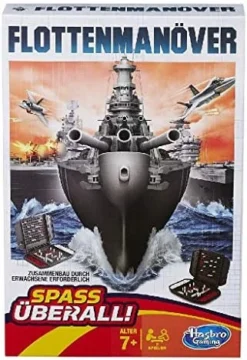 Hasbro Gaming – Sink The Fleet, Travel Game (B09951750) [May Not Be In English] Spanish/Portuguese Version Multicoloured -Classic Board Game Shop 51OyTj r9DL. AC